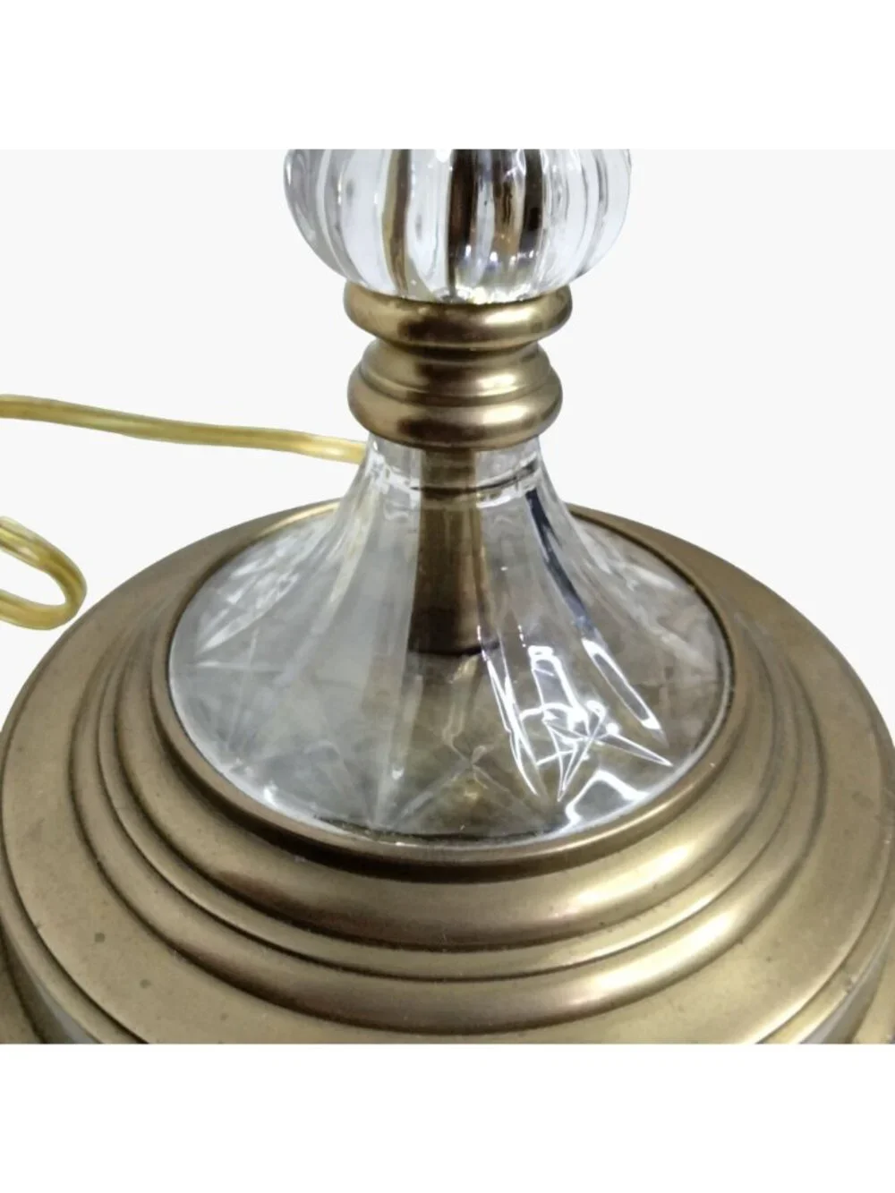 Decorative Crafts Brass Crystal Candlestick Lamp Regency Luxury Lighting